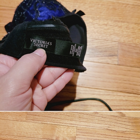 Victoria secret bra 32C purple and black. - Picture 3 of 5